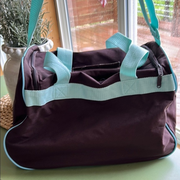 Adidas Brown and Blue Travel Bag with Sporty Design - Picture 7 of 9